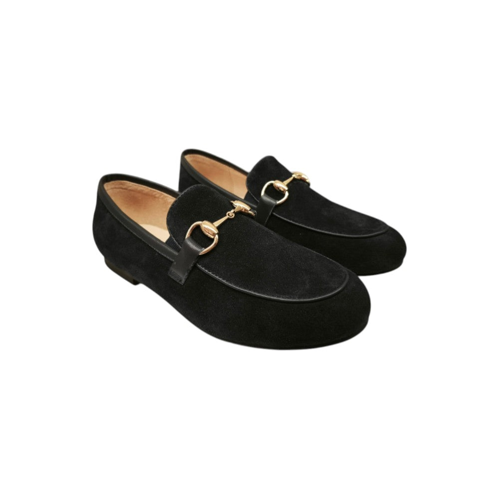 Mocassino Elegante Bambino Blu con Dettaglio Morsetto
