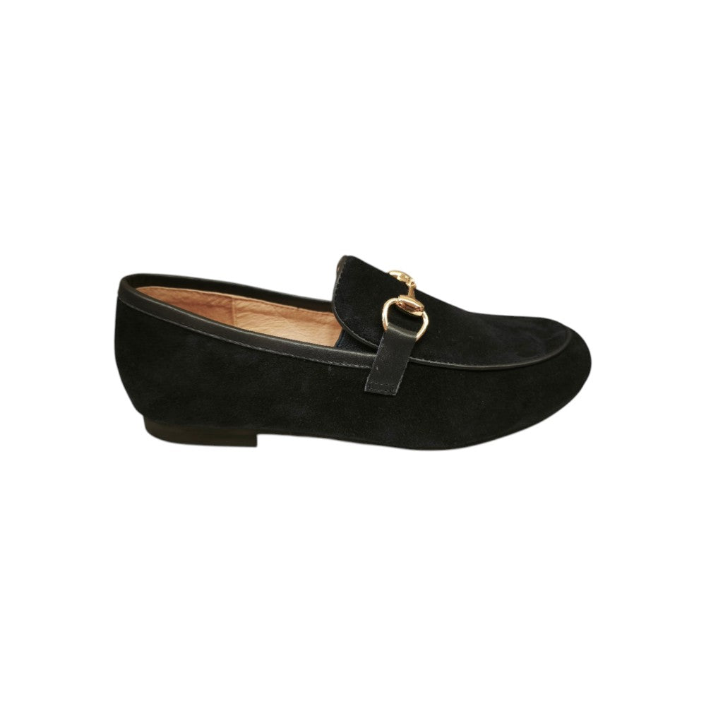 Mocassino Elegante Bambino Blu con Dettaglio Morsetto