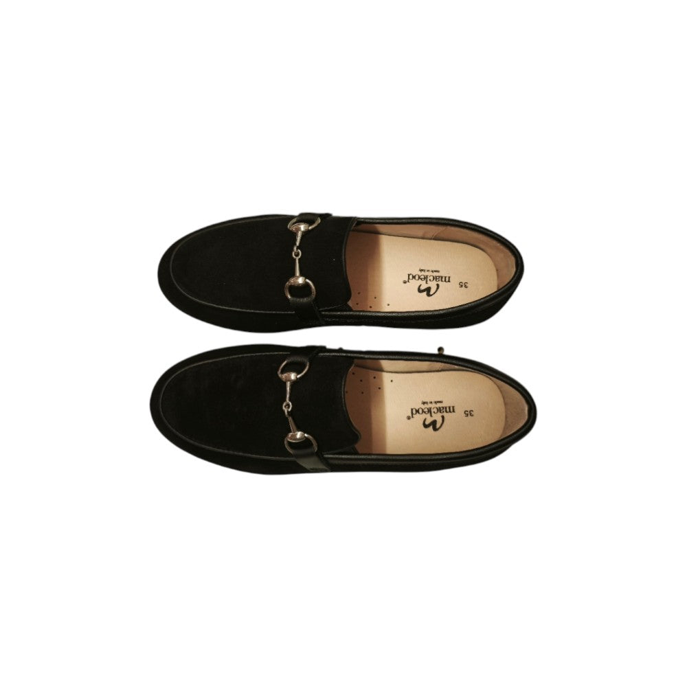 Mocassino Elegante Bambino Blu con Dettaglio Morsetto