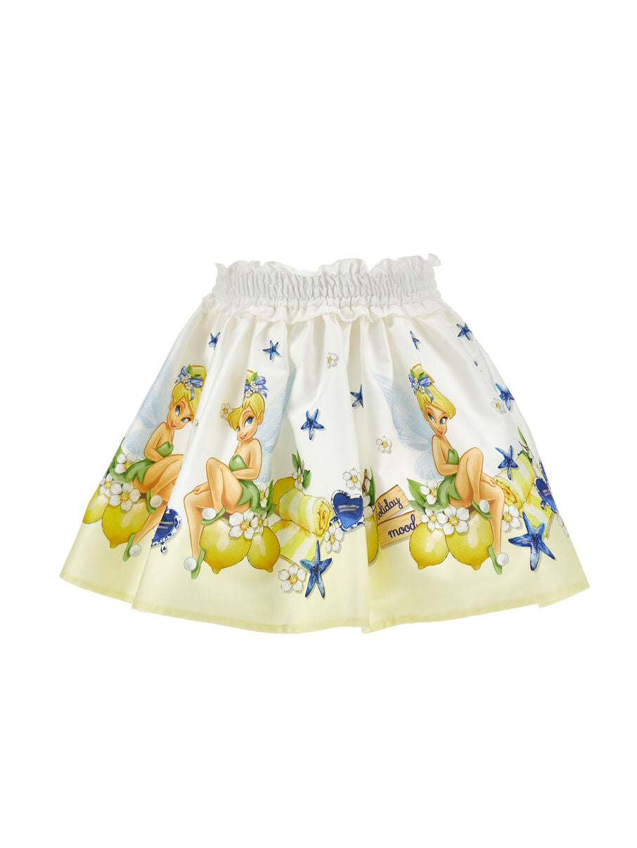 Gonna bianca fantasia Trilli & Limoni MONNALISA - 11G705
