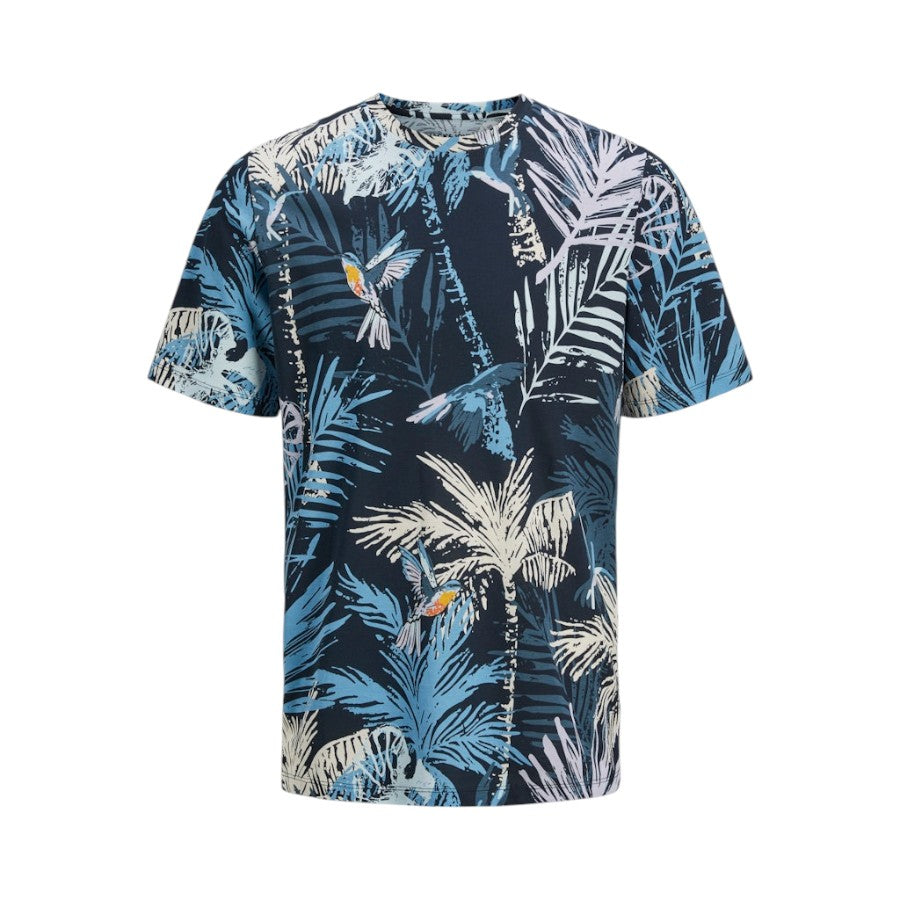 T-Shirt JACK&JONES Ragazzo Blu fantasia palme - 12269894