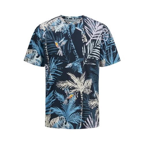 T-Shirt JACK&JONES Ragazzo Blu fantasia palme - 12269894