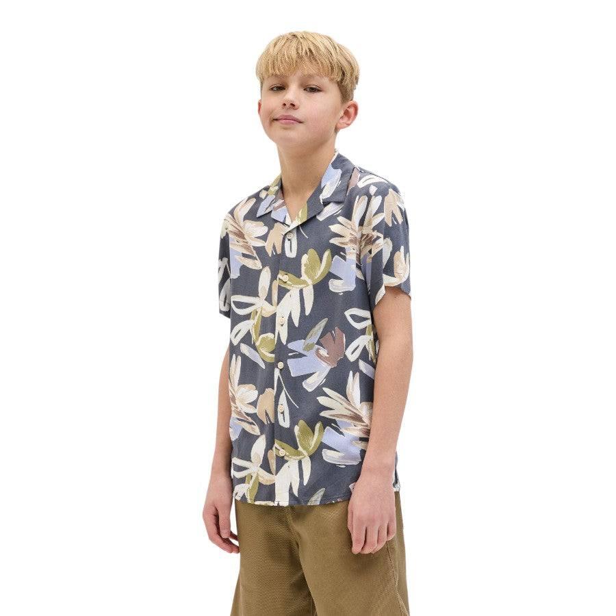 Camicia JACK&JONES Ragazzo Blu fantasia hawayana - 12274225