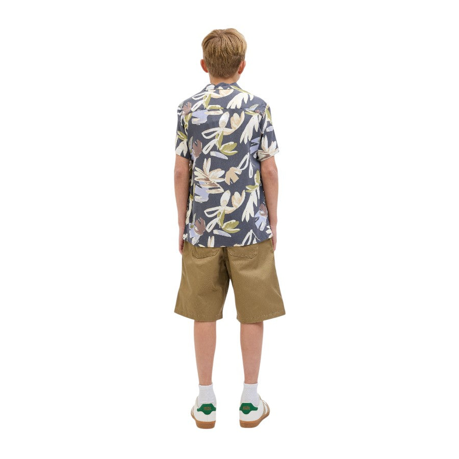 Camicia JACK&JONES Ragazzo Blu fantasia hawayana - 12274225