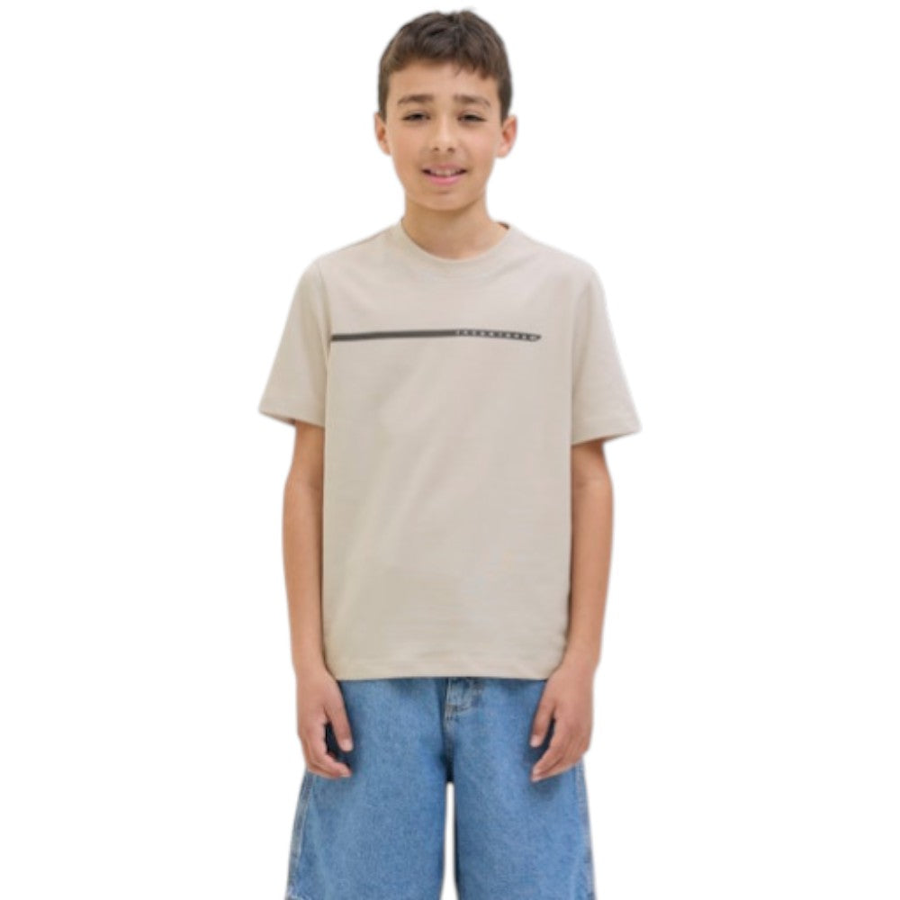 T-Shirt JACK&JONES Ragazzo Beige & Grigia - 122746102