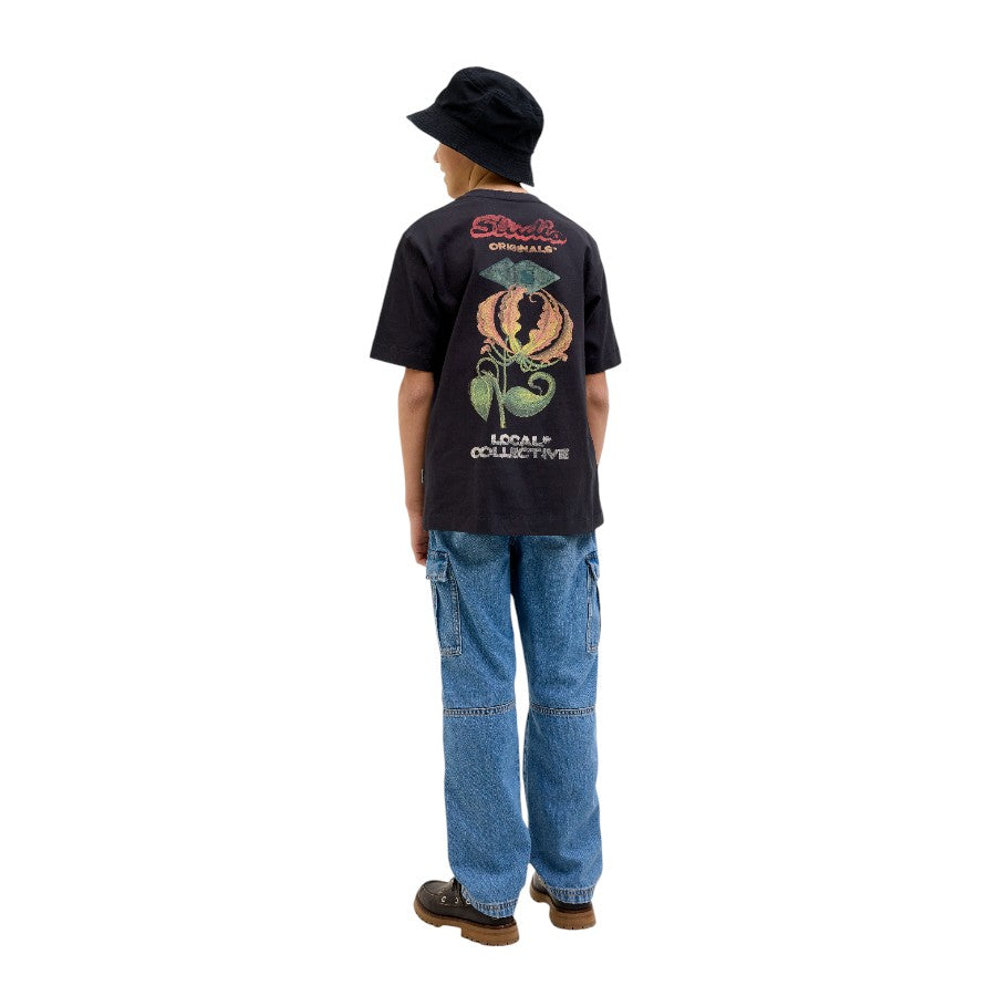 T-Shirt JACK&JONES Ragazzo Black - 12274926