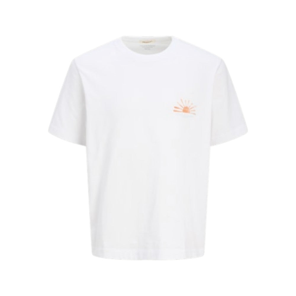 T-Shirt JACK&JONES Ragazzo Ivory con stampa posteriore - 12278649
