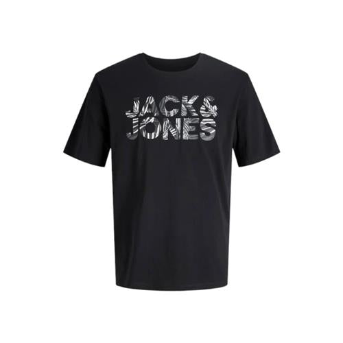 T-Shirt JACK&JONES Ragazzo Black logo camouflage - 12289257