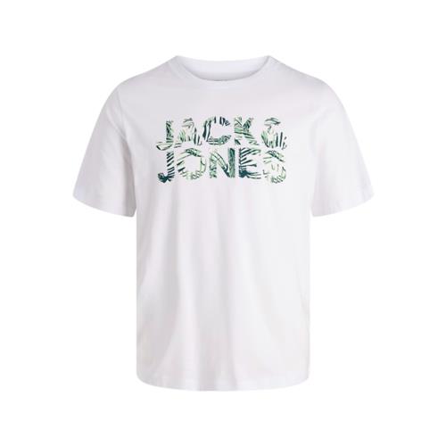 T-Shirt JACK&JONES Ragazzo Black logo camouflage - 12289257