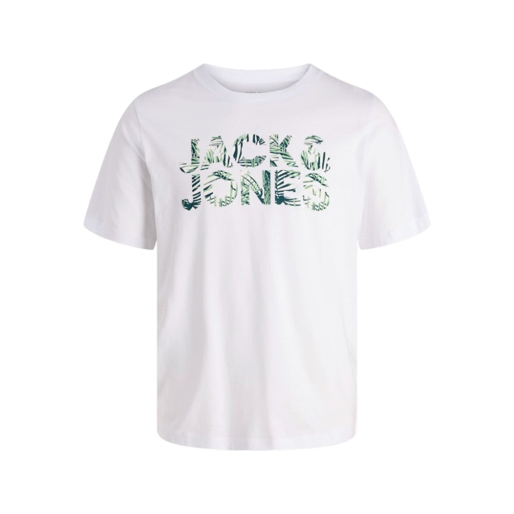 T-Shirt JACK&JONES Ragazzo Black logo camouflage - 12289257