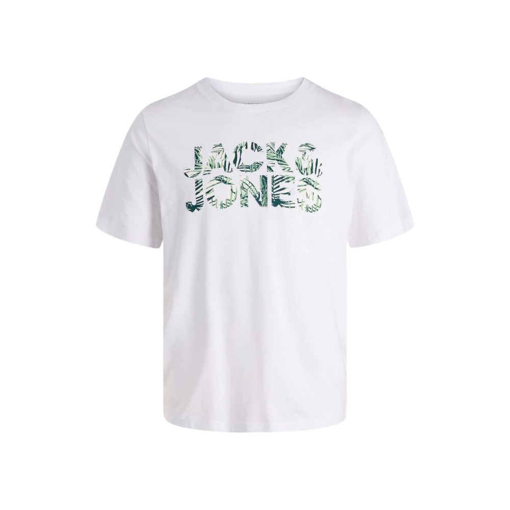 T-Shirt JACK&JONES Ragazzo Black logo camouflage - 12289257