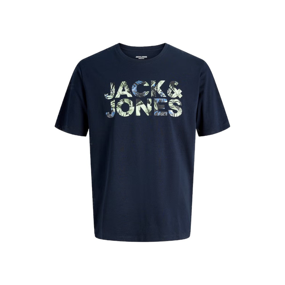 T-Shirt JACK&JONES Ragazzo Black logo camouflage - 12289257