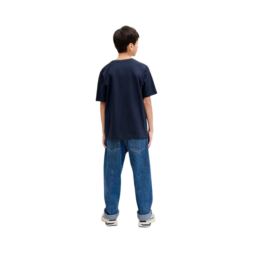 T-Shirt JACK&JONES Ragazzo Black logo camouflage - 12289257