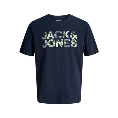 T-Shirt JACK&JONES Ragazzo Black logo camouflage - 12289257