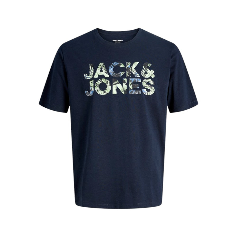 T-Shirt JACK&JONES Ragazzo Black logo camouflage - 12289257