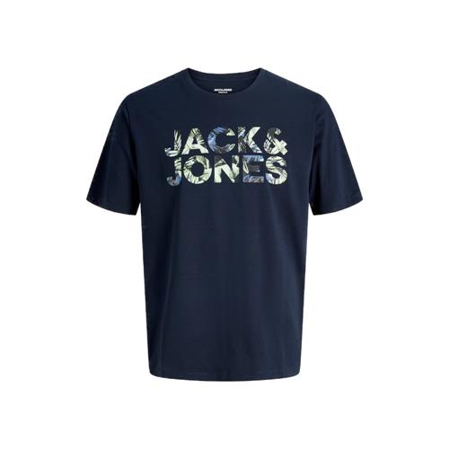T-Shirt JACK&JONES Ragazzo Black logo camouflage - 12289257