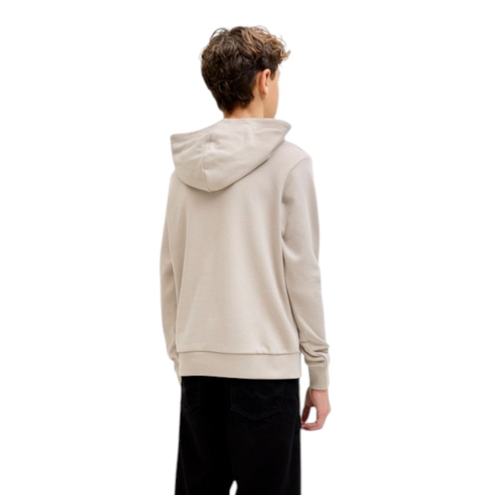 Felpa JACK&JONES Ragazzo Beige con cappuccio e logo - 12289270