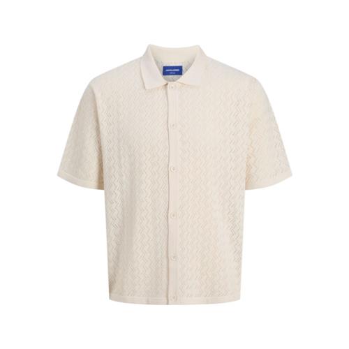 Camicia in filo JACK&JONES Ragazzo manica corta Sabbia - 12293043