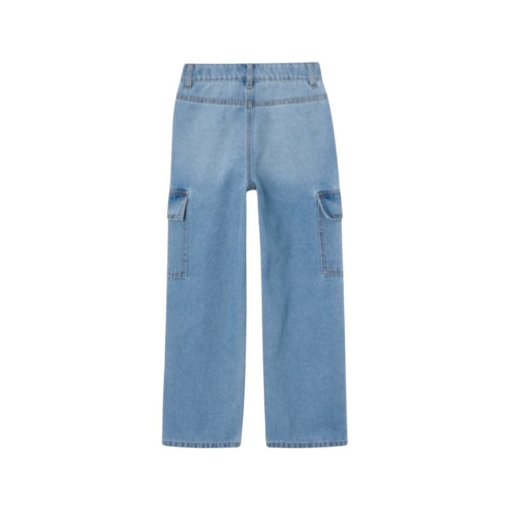 Jeans Name It ragazza tasconato palazzo denim chiaro - 13220709