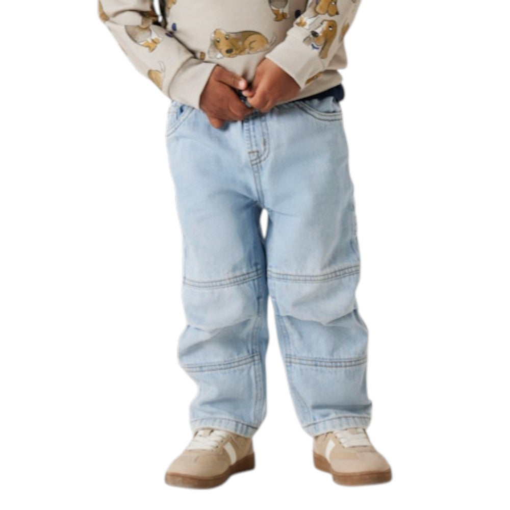 Jeans Neme It Bambino elastico in vita denim chiaro - 13230818
