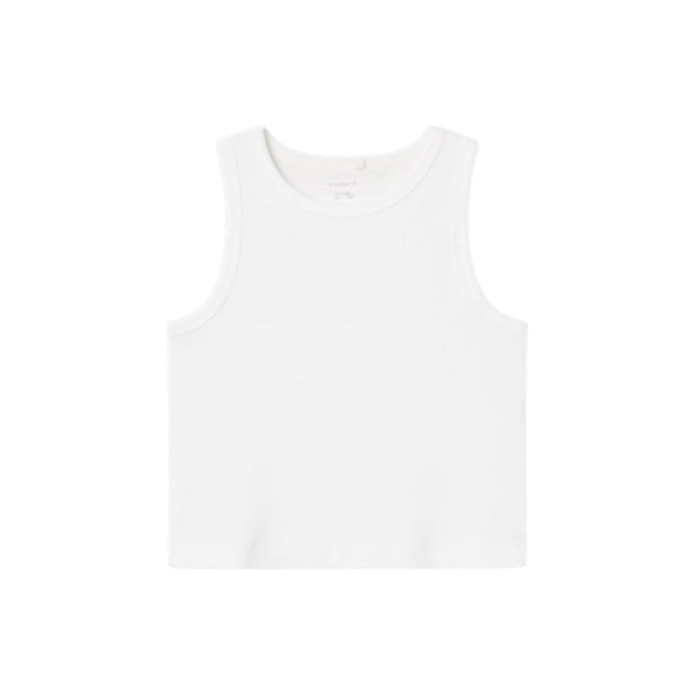 Top Name It Ragazza Black cropped a costina – 13235672