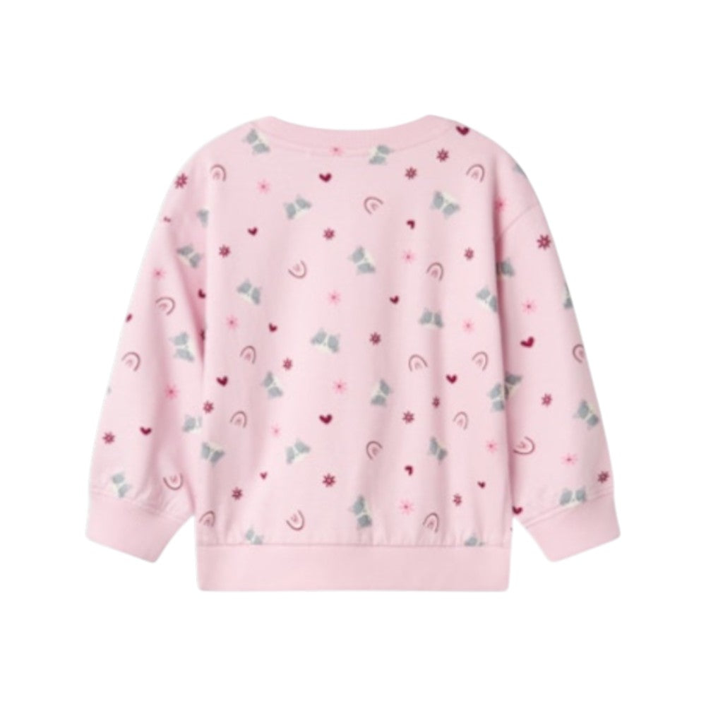 Felpa Name It Bambina paricollo Melange – art. 132380421