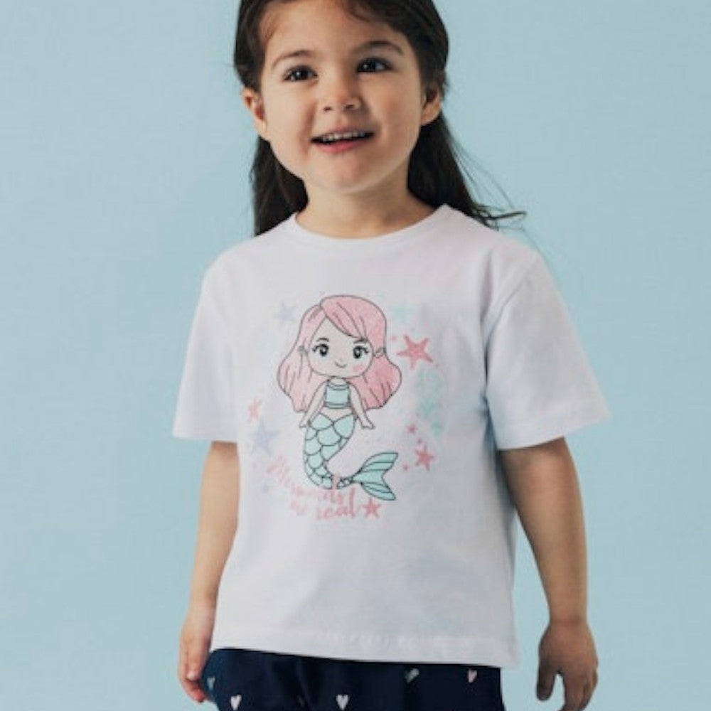 T-Shirt Name It Bambina Cavalluccio marino Rose  - 13238061