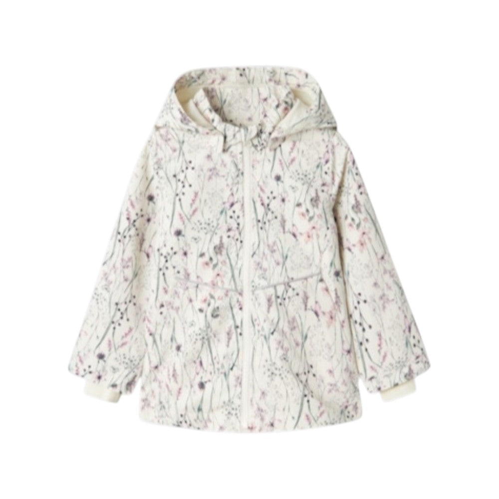 Giubbino Bambina Fantasia Floreale con Cappuccio | Name It Leggero Primavera
