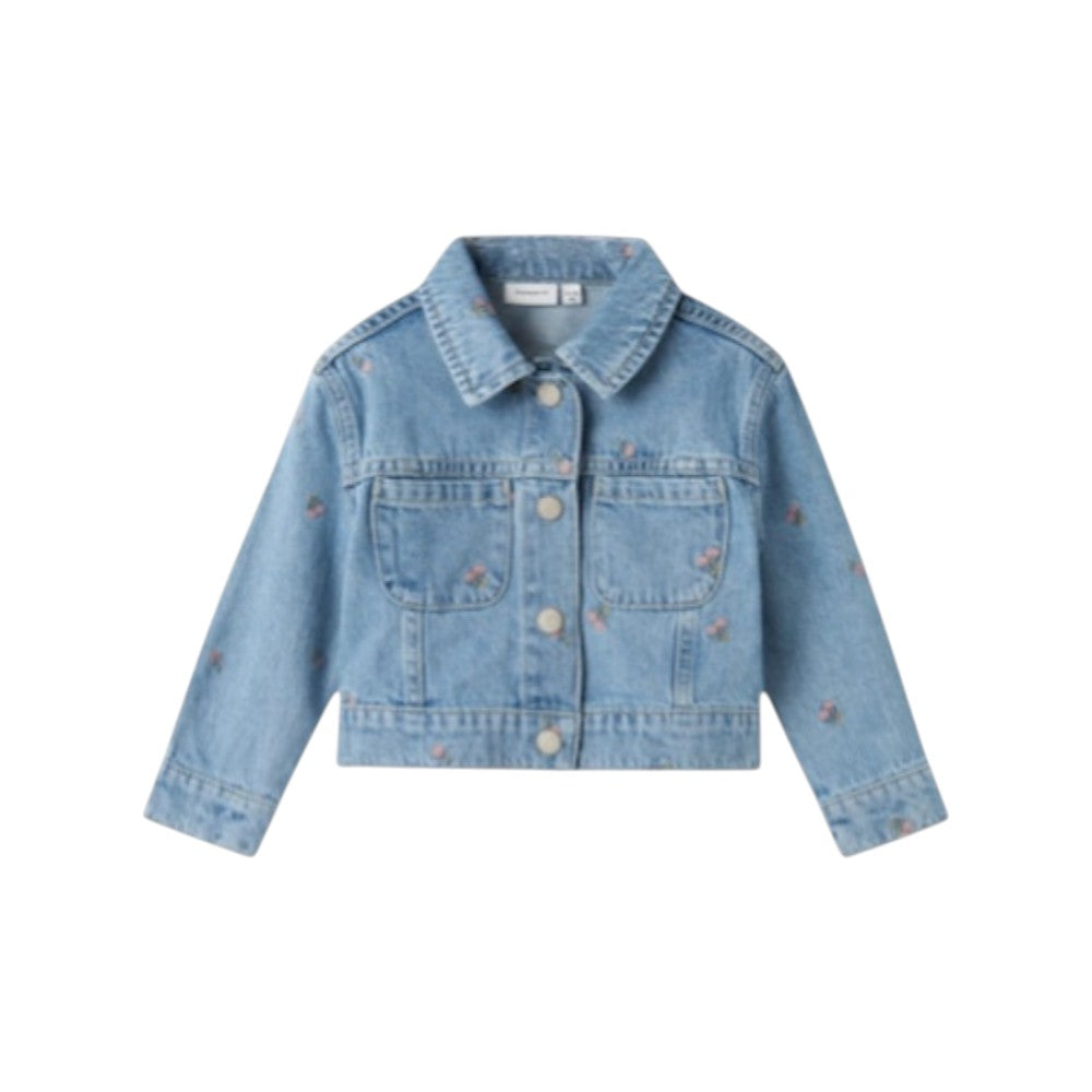 Giubbino Bambino in Denim con Bottoni | Name It Giacca Jeans Leggera