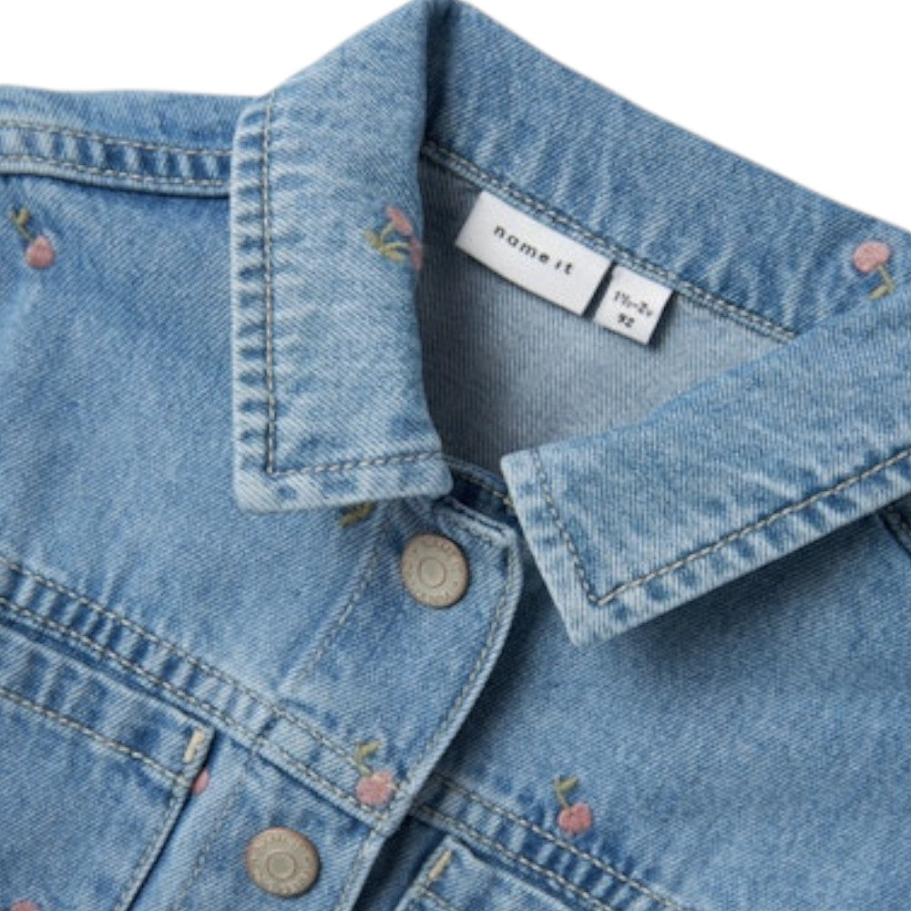 Giubbino Bambino in Denim con Bottoni | Name It Giacca Jeans Leggera
