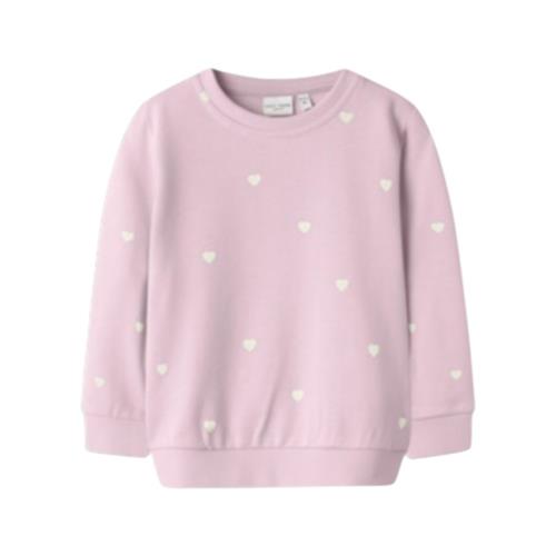 Felpa Bambina Lilla Basic Girocollo | Name It Maglia Casual Morbida