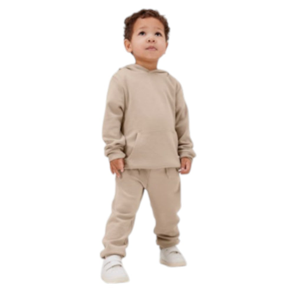 Felpa Bambina Beige con Cappuccio | Name It Hoodie Basic Casual