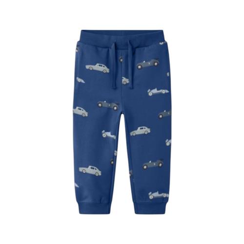 Pantalone Tuta Bambino Blu con Stampa Auto | Name It Pantafelpa Casual
