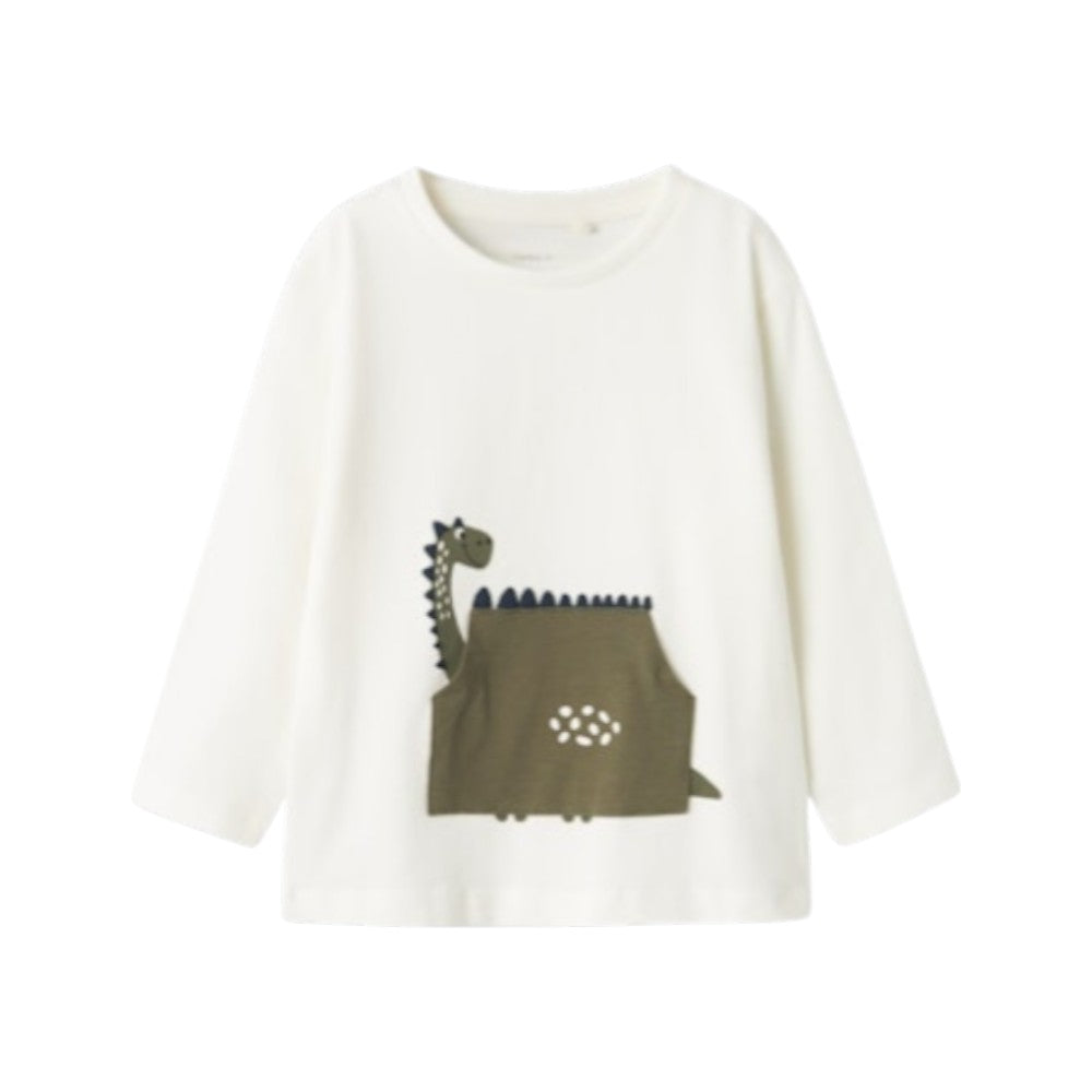 T-shirt Bambino Avio con Stampa dinosauro | Name It Maglia Grafica Casual