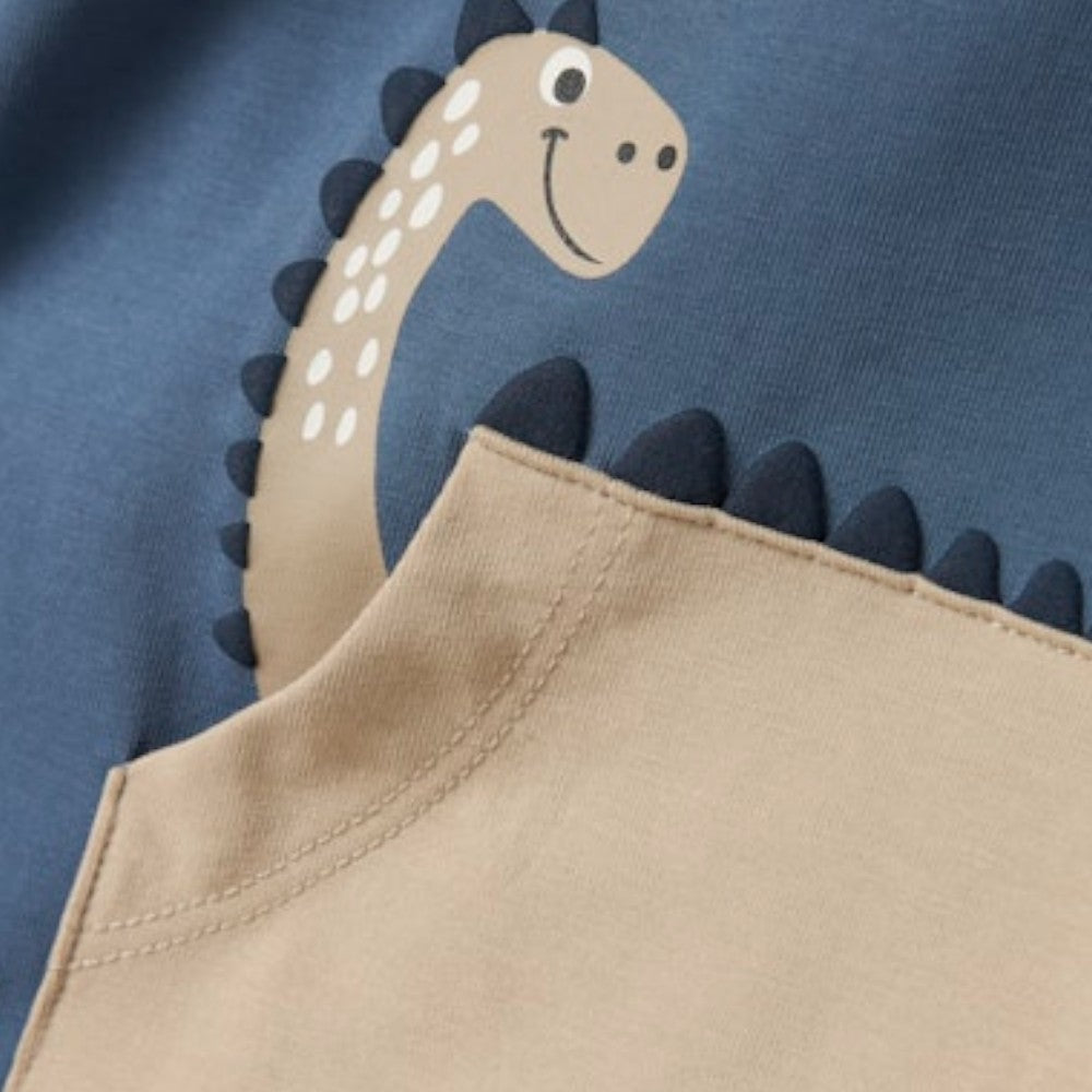 T-shirt Bambino Avio con Stampa dinosauro | Name It Maglia Grafica Casual