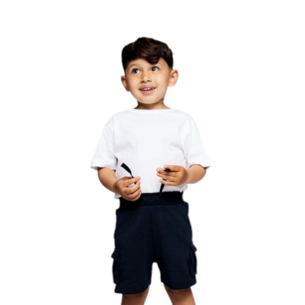 T-shirt Bambino Basic Tinta Unita Bianca | Name It Maglia Casual Essenziale