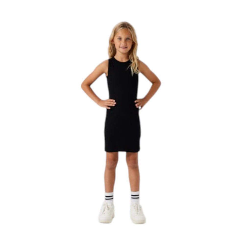 Maxi Canotta / Vestito Bambina Basic Nero costina stretta | Name It Vestito Estivo Casual