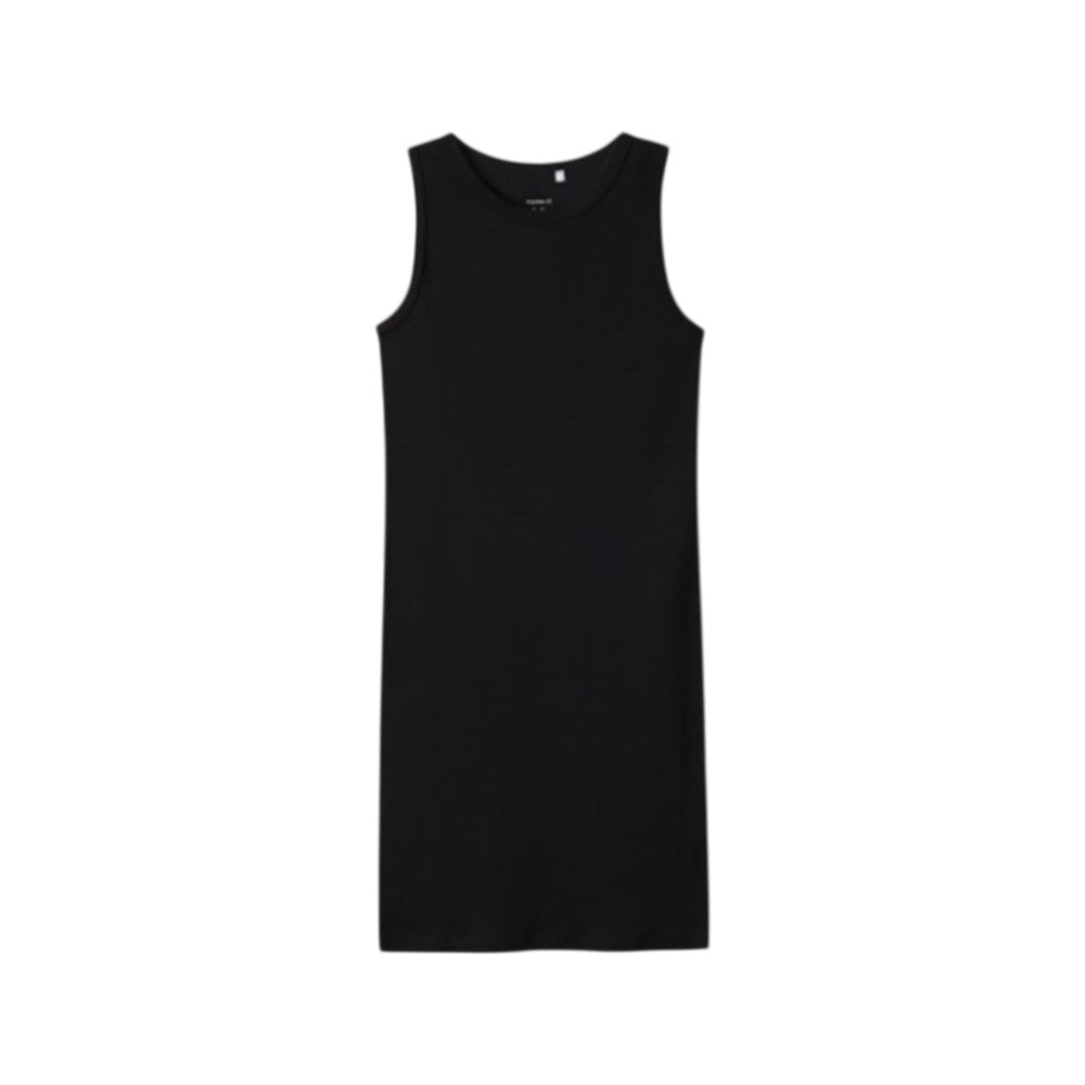 Maxi Canotta / Vestito Bambina Basic Nero costina stretta | Name It Vestito Estivo Casual