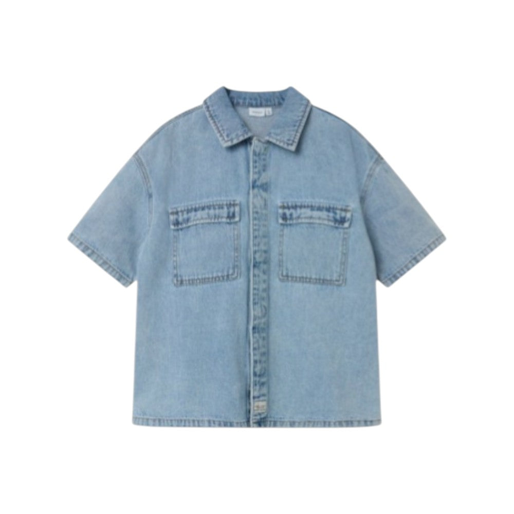 Camicia Bambino Mezza Manica in denim Casual Name It -13240441