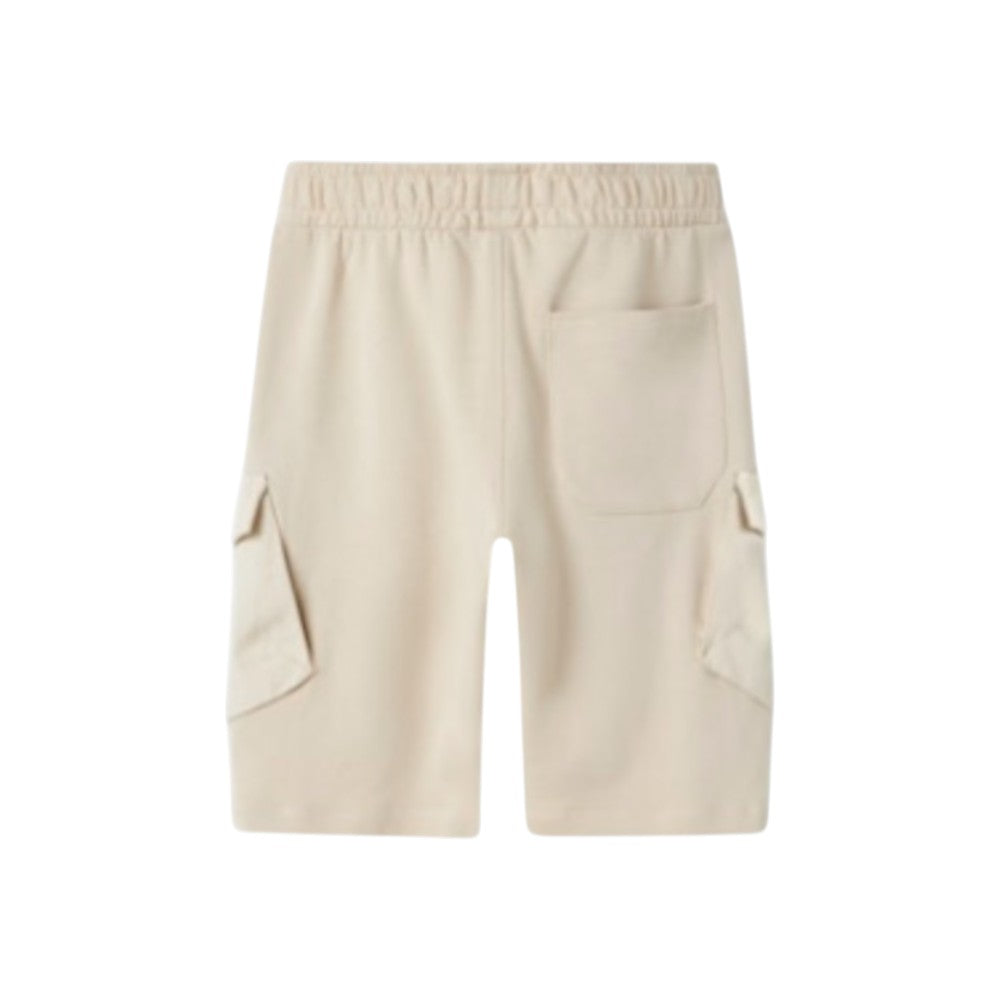Bermuda bambino Beige tasconata Elastico Vita Name It - 13244130