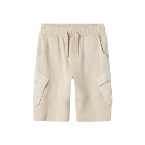 Bermuda bambino Beige tasconata Elastico Vita Name It - 13244130