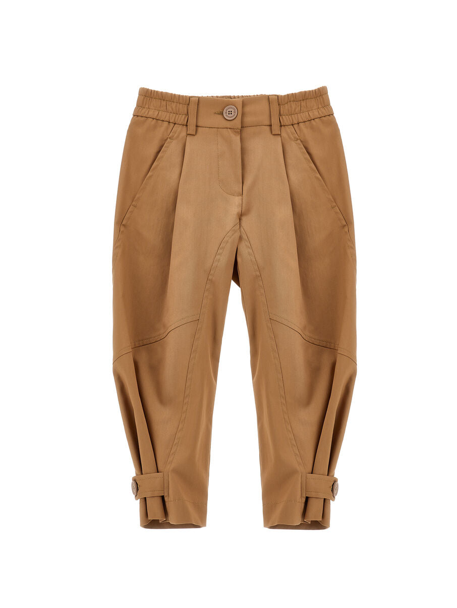 Pantalone modello carrot tabacco MONNALISA - 17G4020