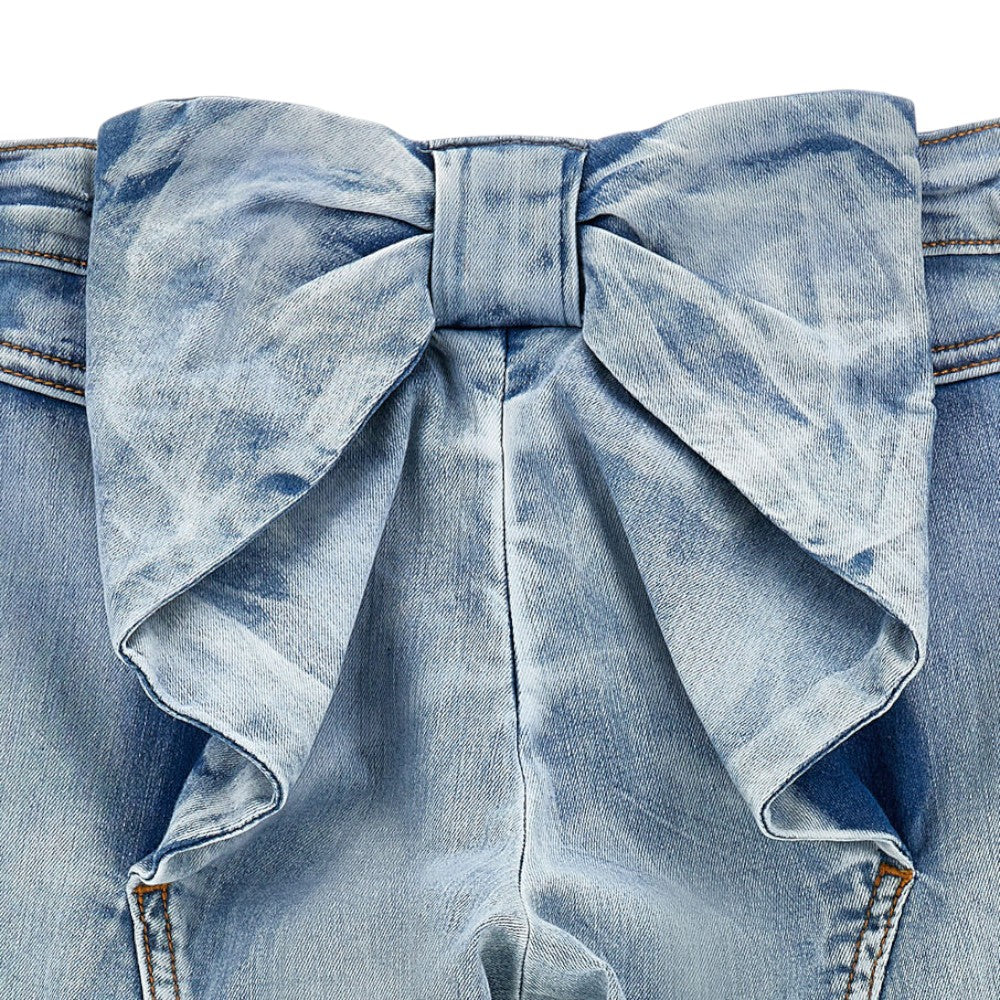 Jeans palazzo con fiocco grande posteriore MONNALISA - 17G404
