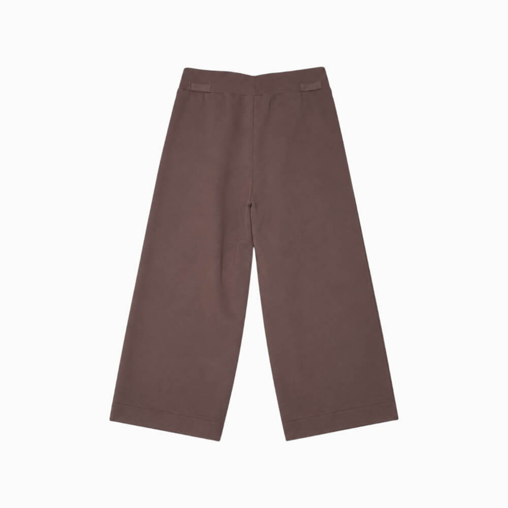 Monnalisa Pantalone palazzo bambina Marrone con pinces – 17H4010006