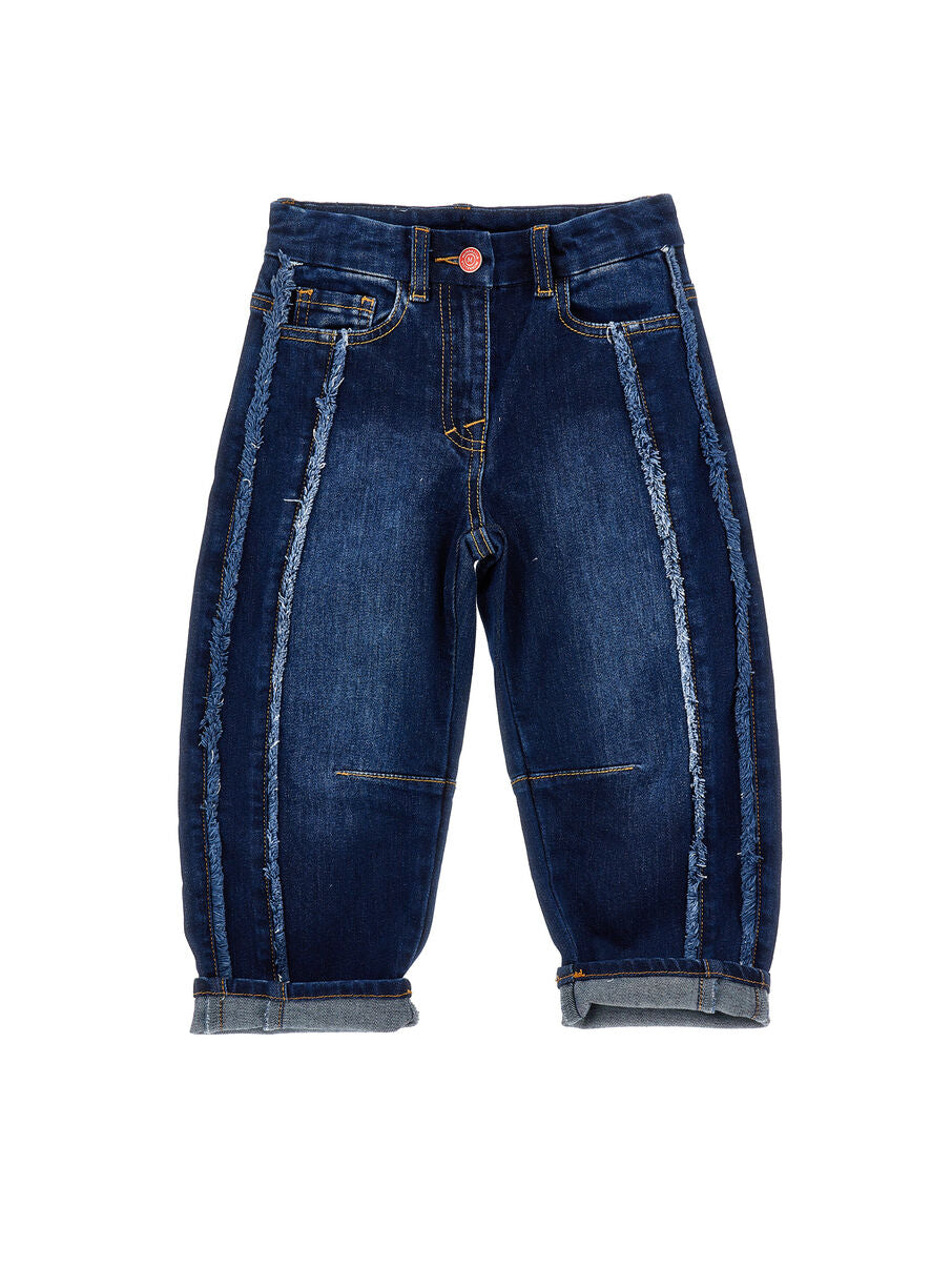 Jeans Monnalisa Denim con Effetto Patchwork 19G4001