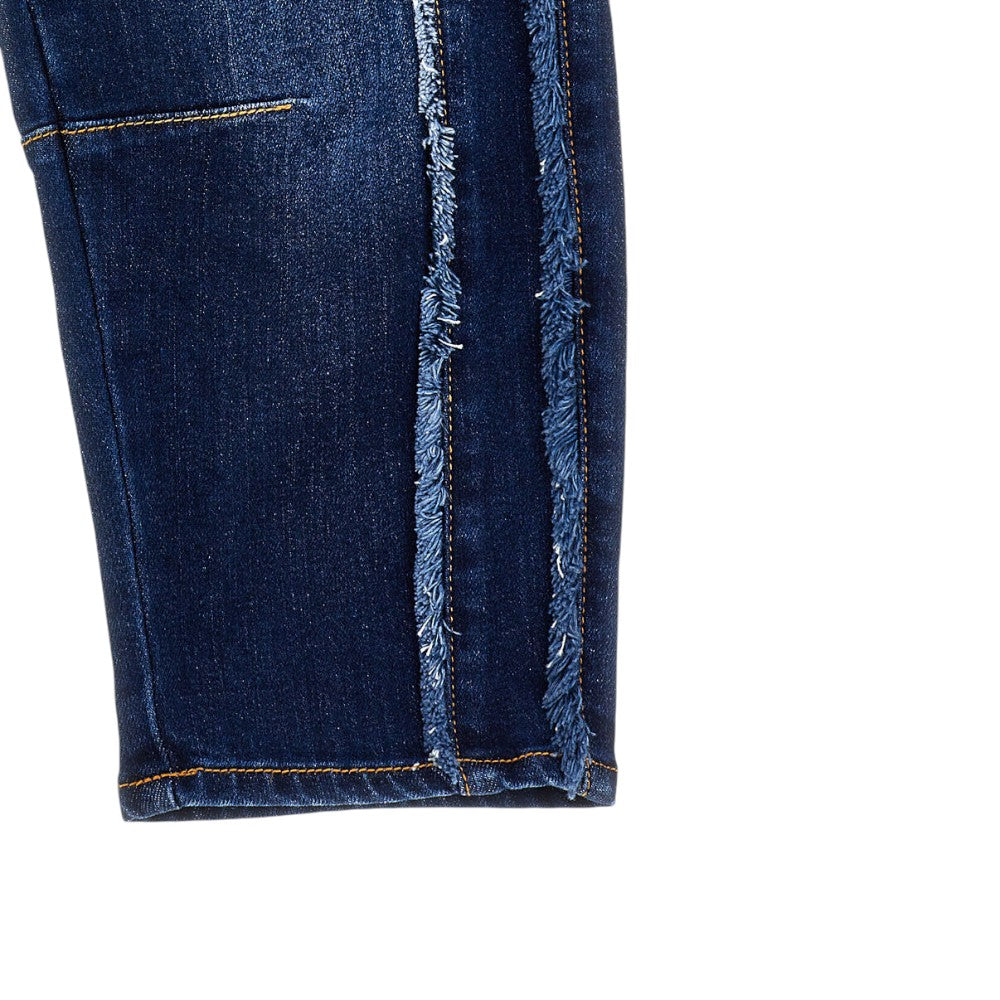 Jeans Monnalisa Denim con Effetto Patchwork 19G4001
