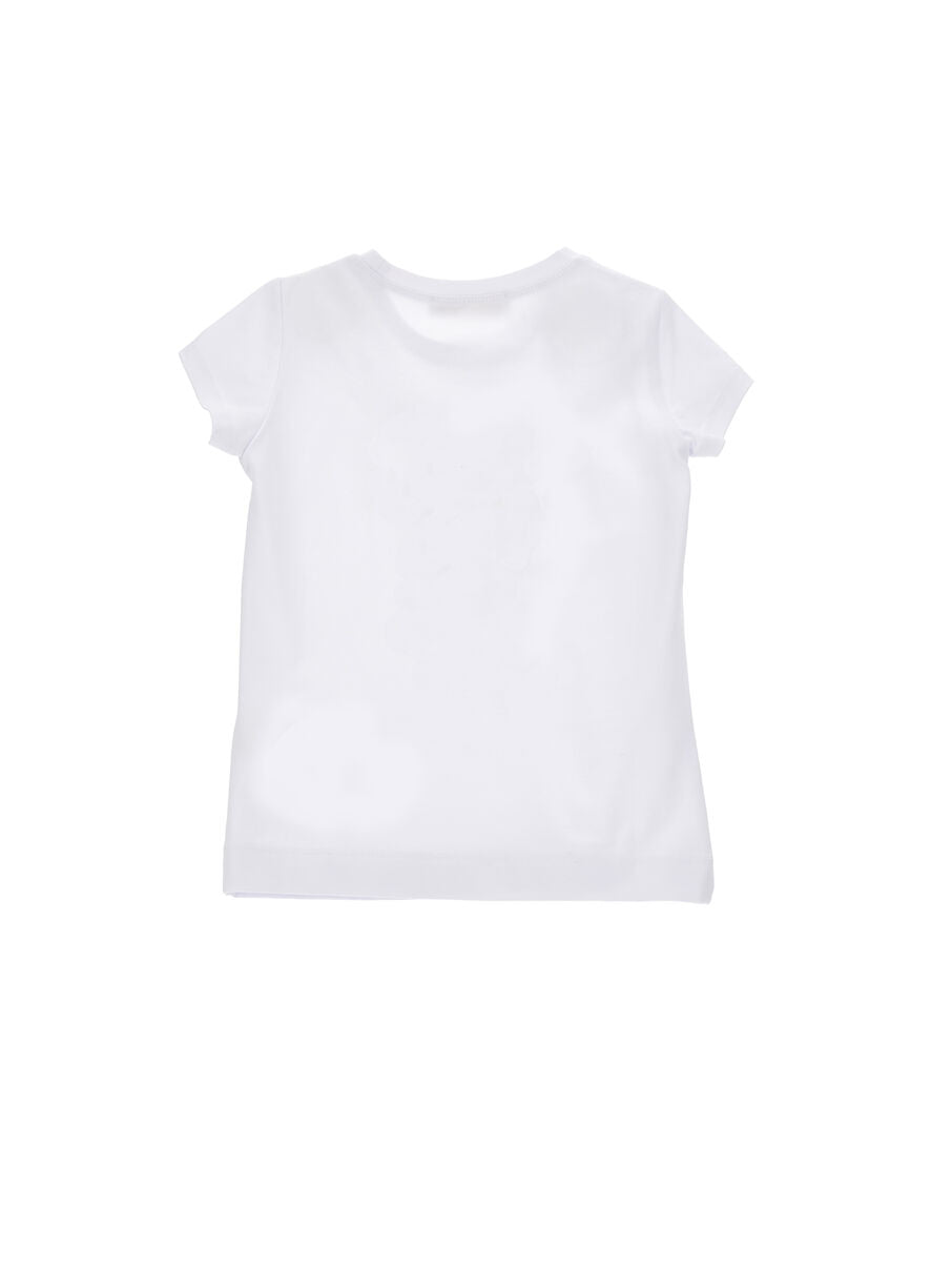 T-shirt Monnalisa Stampa Cagnolino Bambina 19G6130099