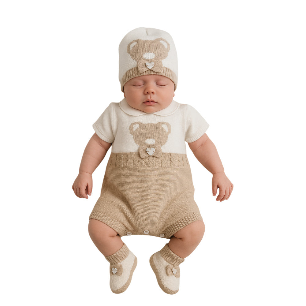 Pagliaccetto Neonata in Filo di cotone 25P5028B | I Delfi