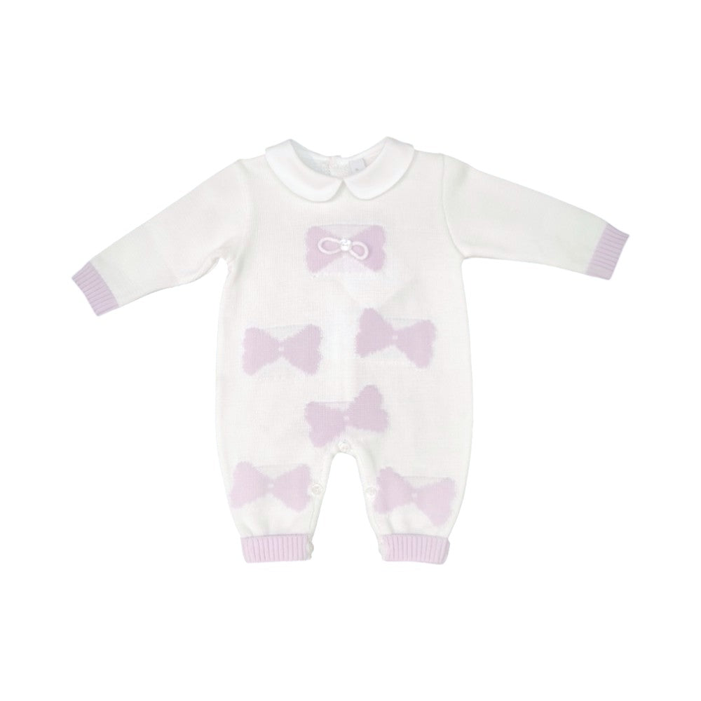 Tutina Neonata in Filo di Cotone con Ricamo Elegante | I Delfi