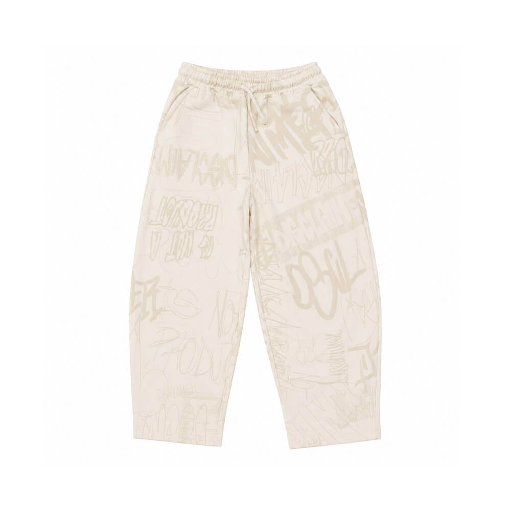 Disclaimer Pantalone Ragazzo Panna All Over in Felpa 26IDK59141